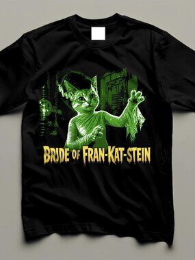 Bride of Fran-Katstein T-shirts, Horror Movie Parody, Theme Park Fans